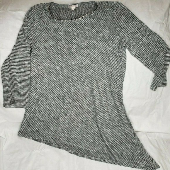 DB Established 1962 Long Sleeve Asymmetrical Top L - Picture 1 of 7